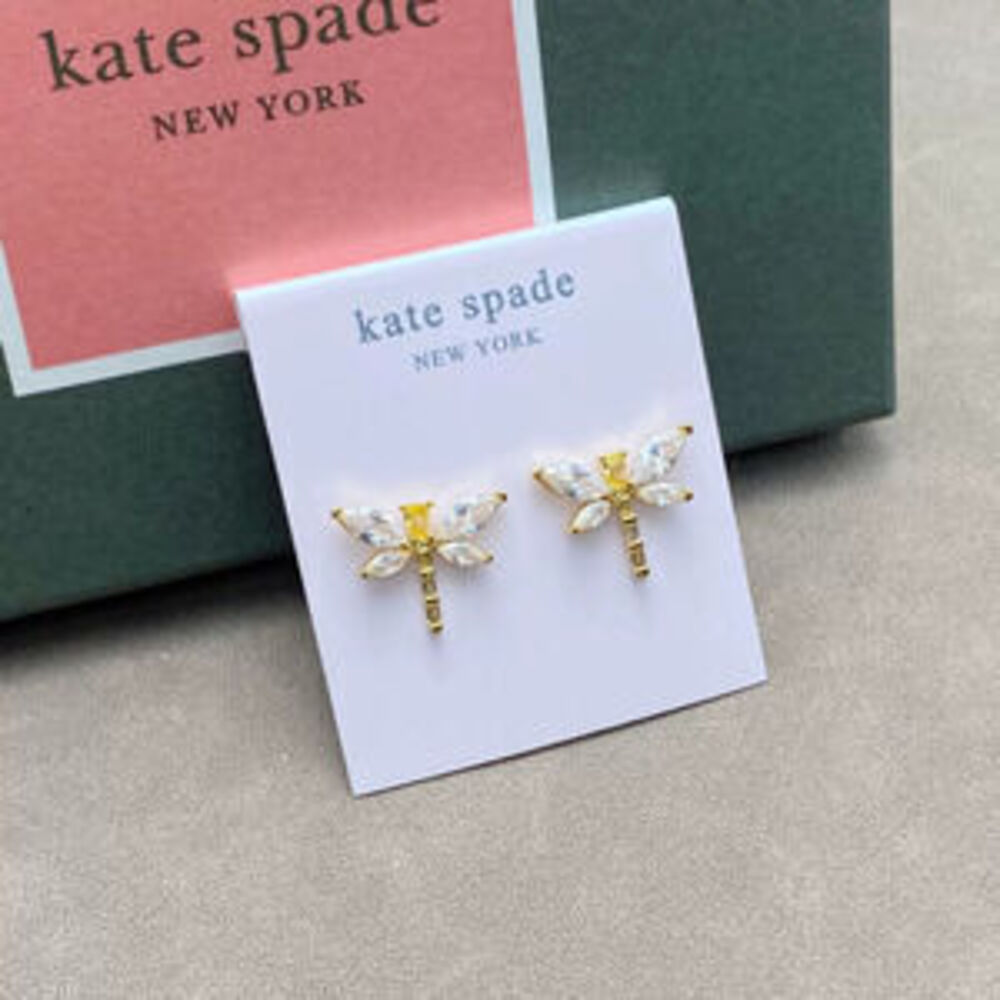 kate spade Clear Zircon Set Metal Stud Multi Shape